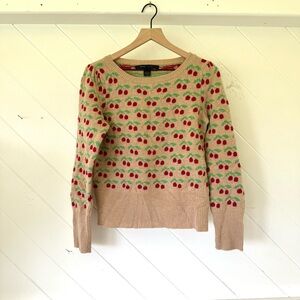 Mark Jacobs wool blend cherry sweater